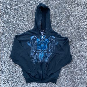 Tapout Skeleton Zip Up Hoodie